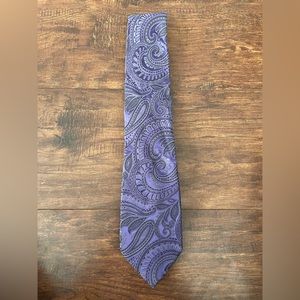 Purple Paisley Print tie